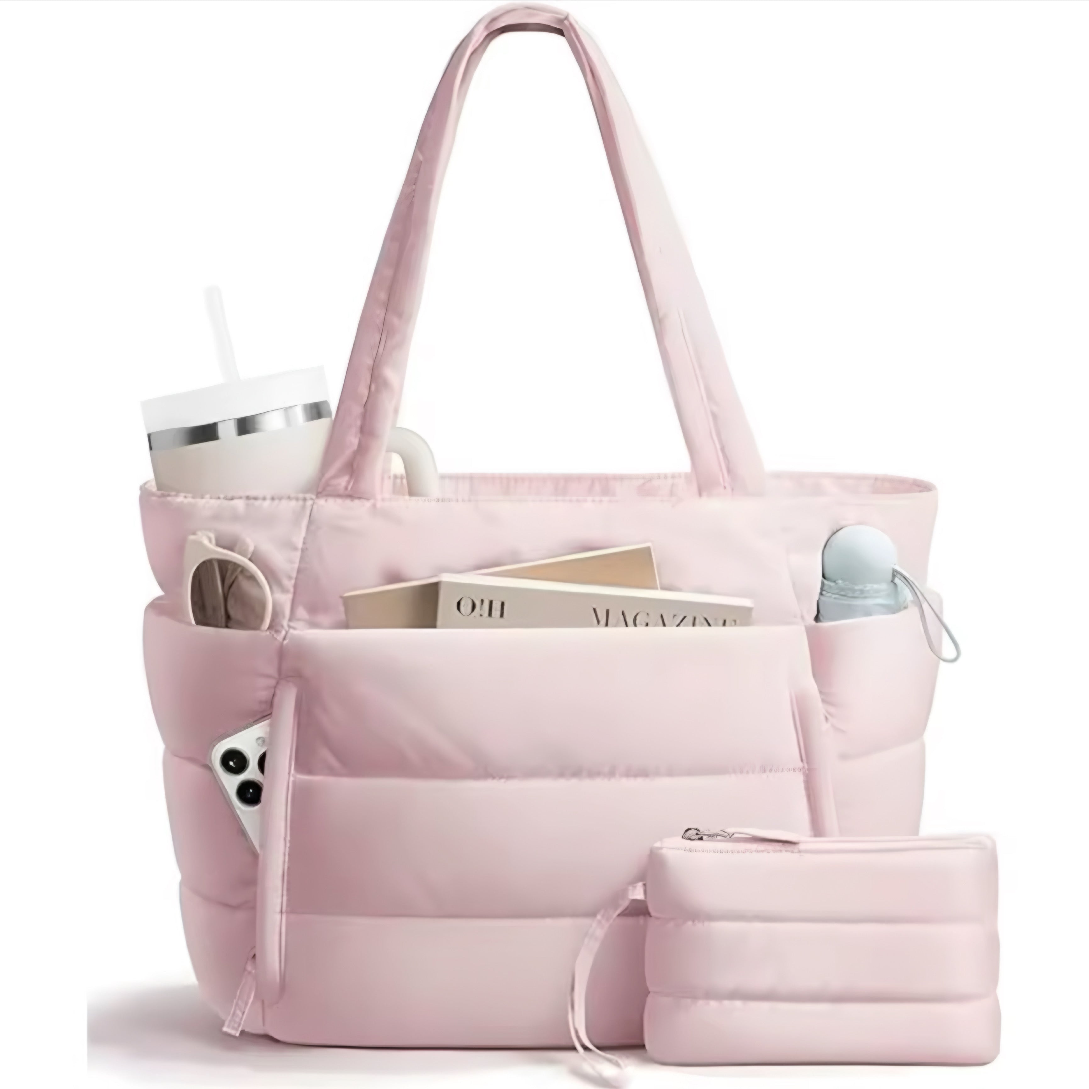 Large Capacity Puffer Tote Bag